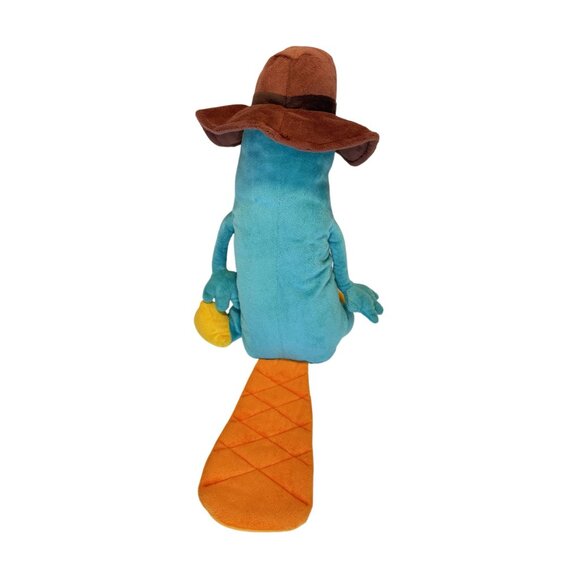 DISNEY STORE Exclusive Stuffed Animal MC Secret Agent PERRY PLATYPUS 16" Plush - Picture 5 of 6